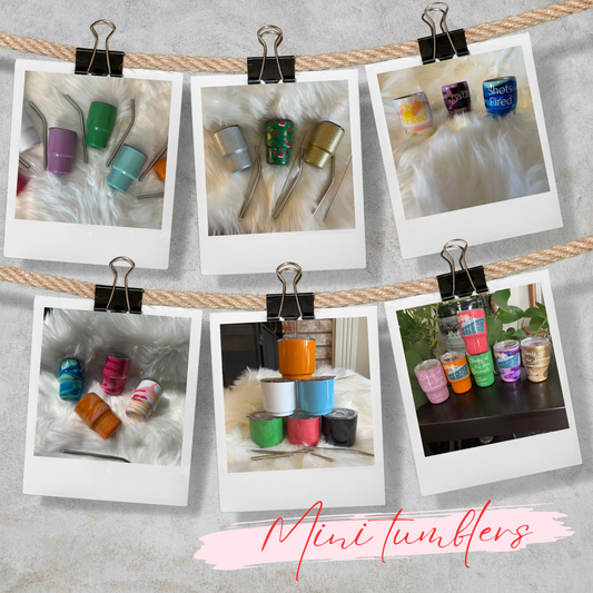 Mini tumblers, Custom mini tumblers, Shot glass tumblers