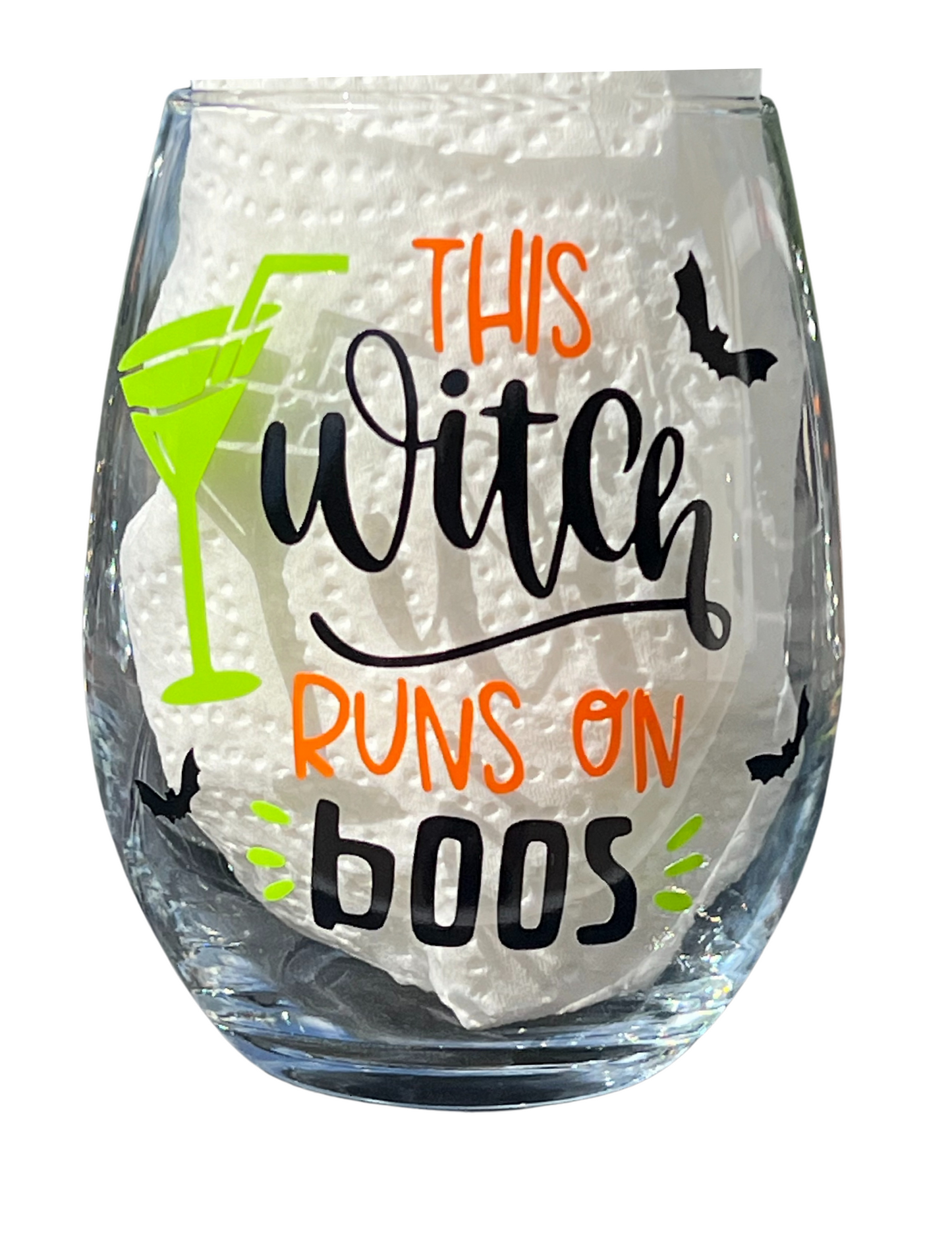 Halloween wine glasses, Funny quote wine glasses, Custom Halloween glasses