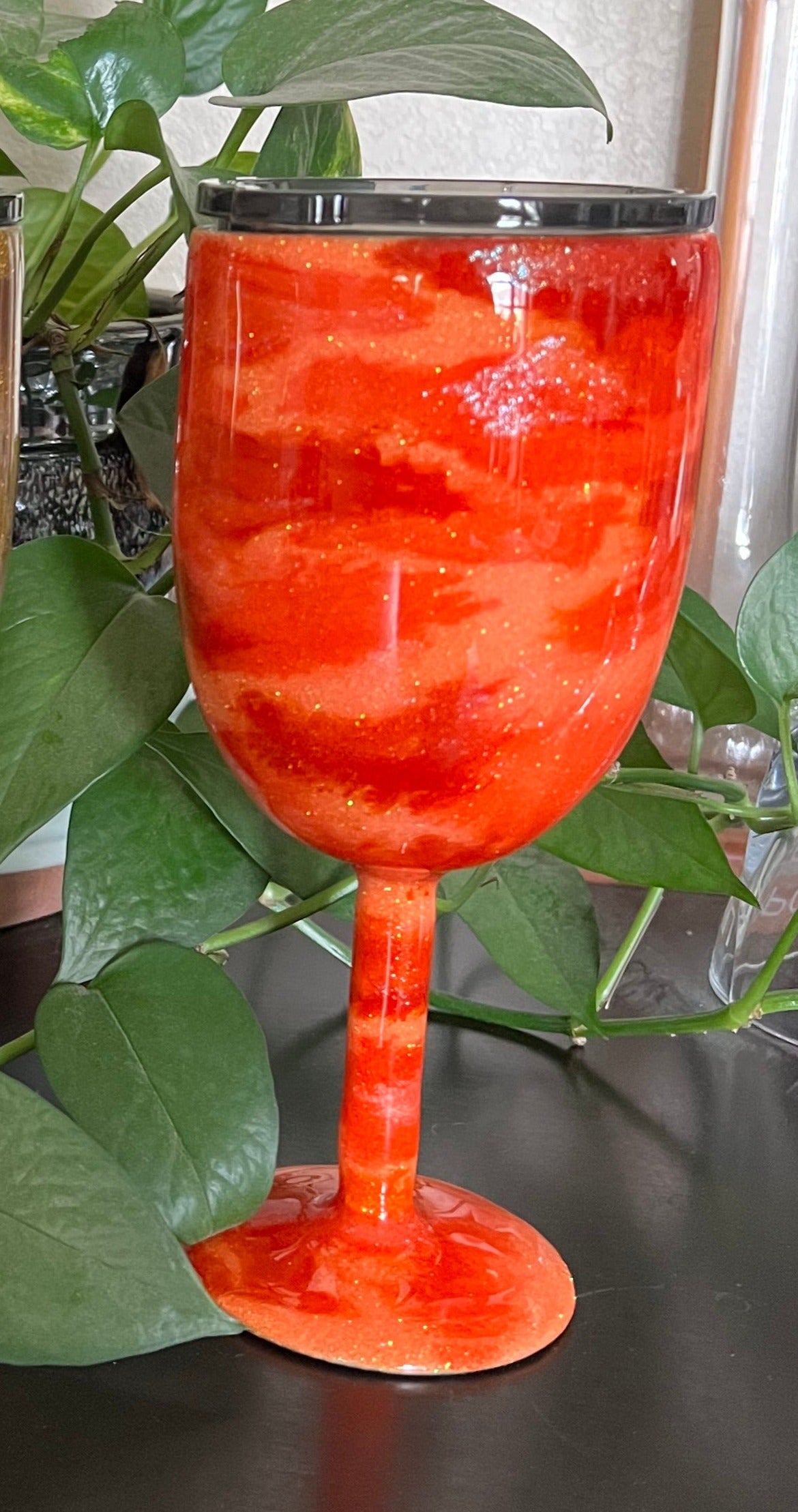 Stemmed Wine Tumbler-Personalized Wine Cup- Custom Tumbler with Name- Insulated Wine Glass-Gift for Wine Lovers- Gift for Bridesmaids