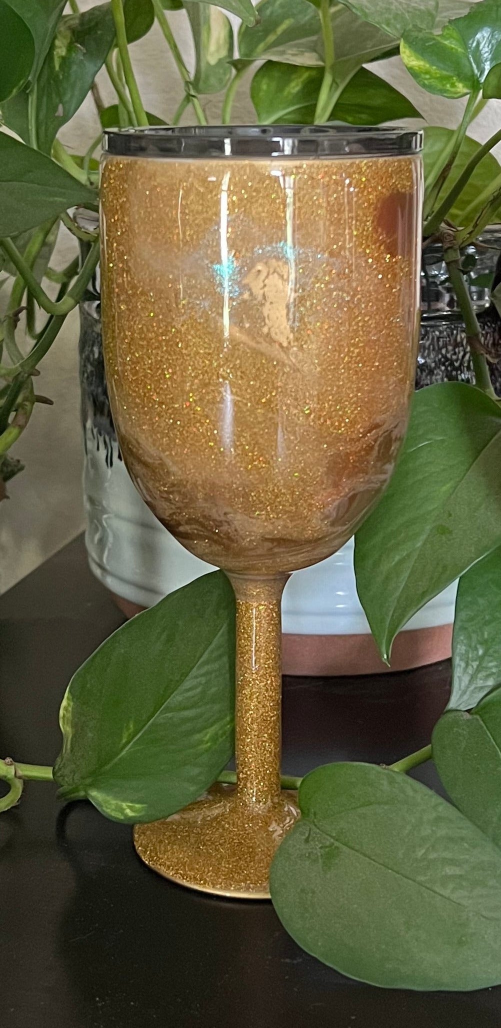 Stemmed Wine Tumbler-Personalized Wine Cup- Custom Tumbler with Name- Insulated Wine Glass-Gift for Wine Lovers- Gift for Bridesmaids