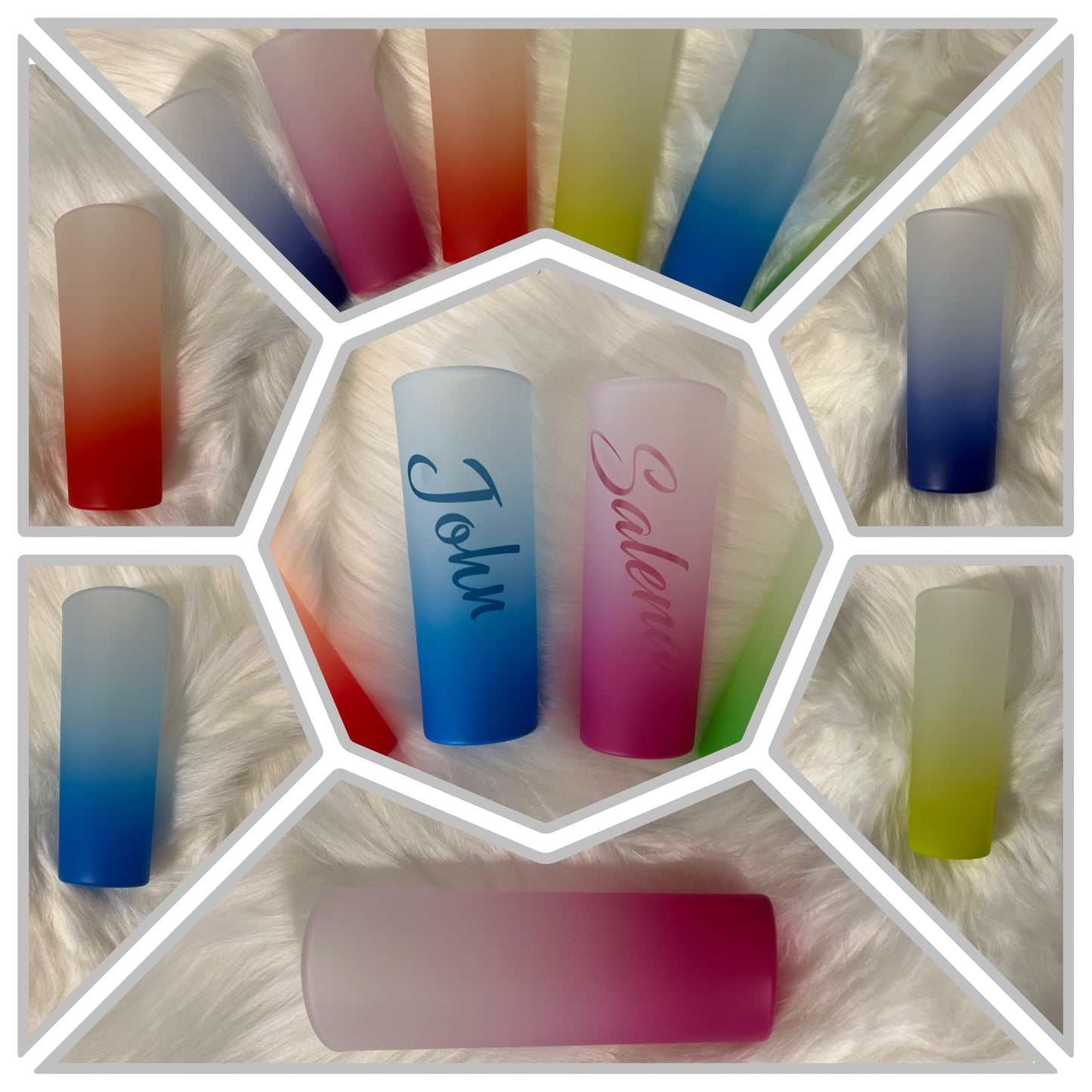 Frosted shot glasses, custom shot glasses, wedding party gifts, bachelorette party gifts, Bridesmaid gift