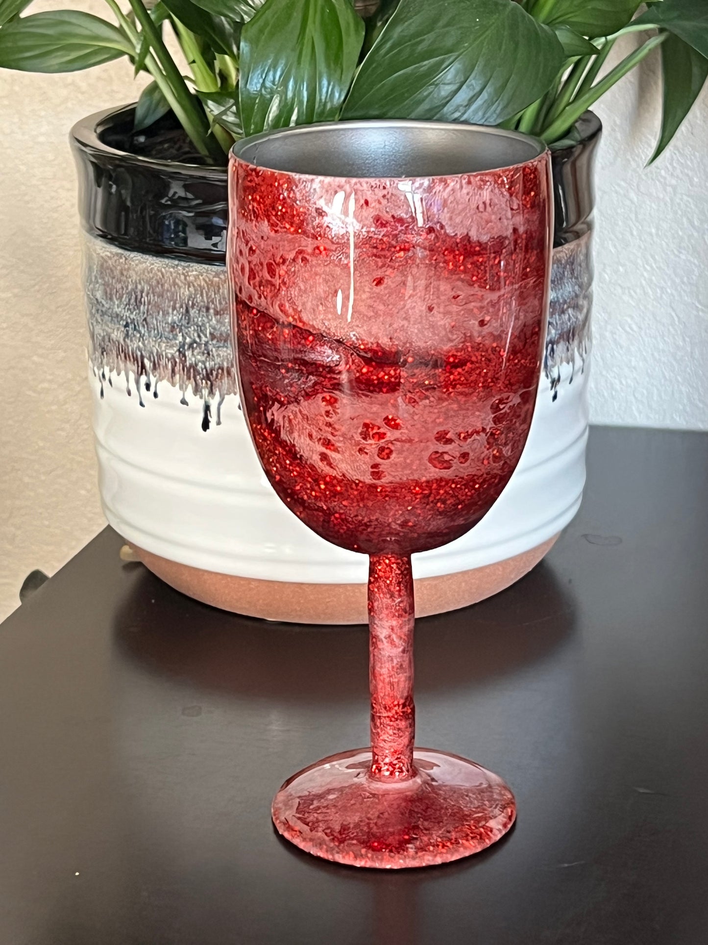 Stemmed Wine Tumbler-Personalized Wine Cup- Custom Tumbler with Name- Insulated Wine Glass-Gift for Wine Lovers- Gift for Bridesmaids