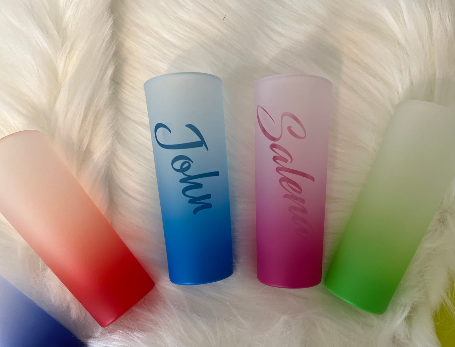 Frosted shot glasses, custom shot glasses, wedding party gifts, bachelorette party gifts, Bridesmaid gift